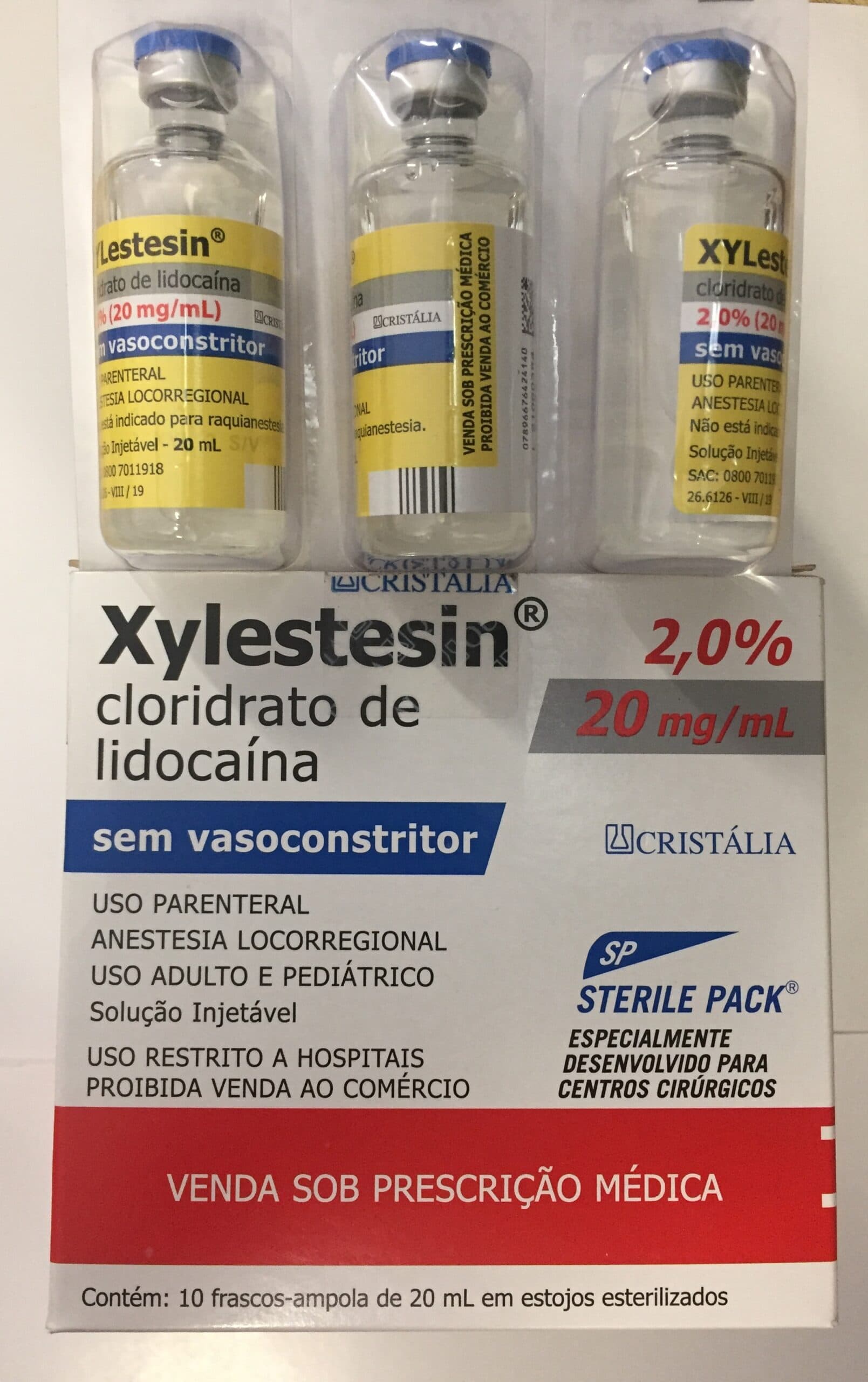 XYLESTESIN 2,0% SEM VASOCONSTRITOR 